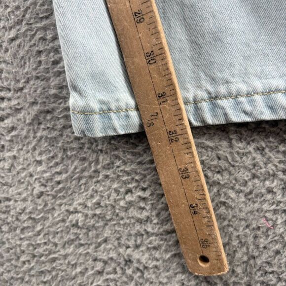 Grey Lab Los Angeles High Rise Straight Leg Jeans Size 24 | Light Wash 100% Cott - Picture 12 of 16